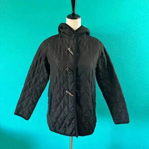 Zootie Des Sucettes Black Toggle Quilted Puffer Jacket Outdoor Gorpcore Size M